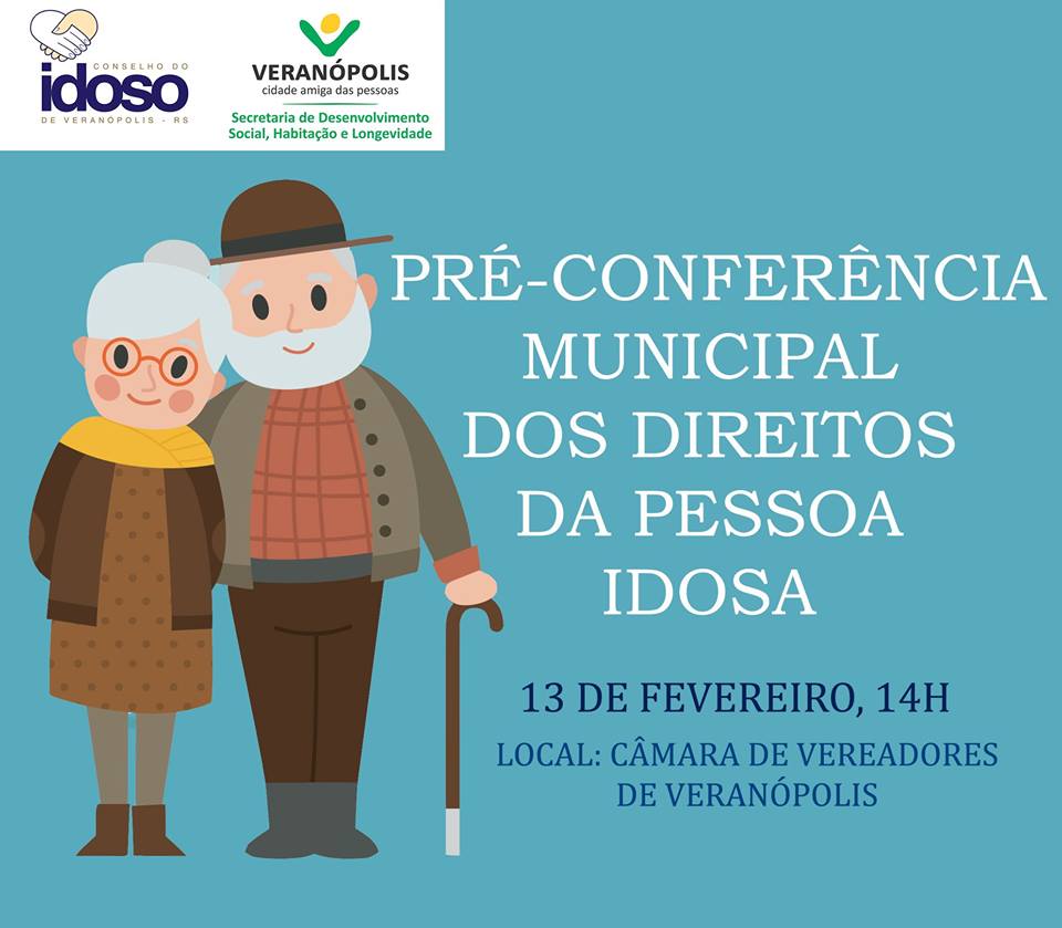 Studio Notícias | Studio TV 1ª Pré-Conferência Municipal dos Direitos da Pessoa Idosa de Veranópolis ocorre na próxima semana