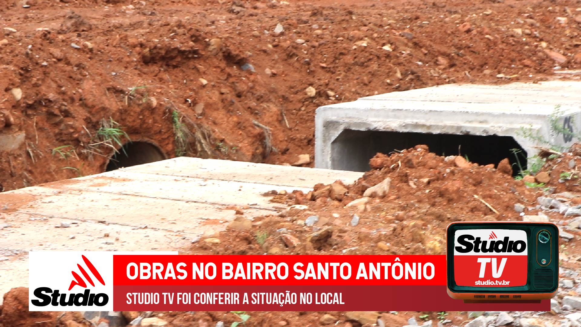 Studio Notícias | Studio TV Studio TV | Obras no Bairro Santo Antônio