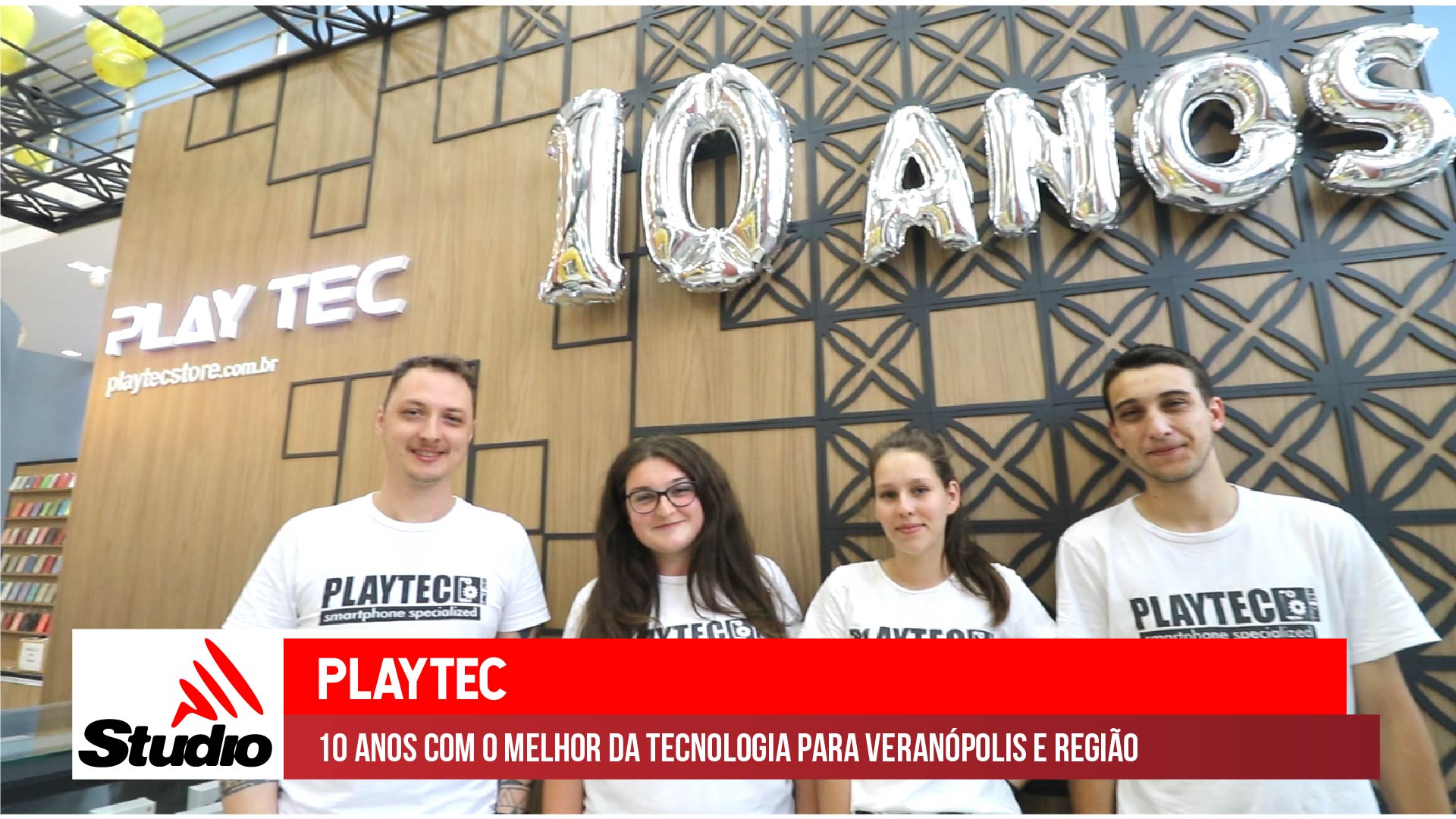 Studio Notícias | Studio TV Studio TV | Playtec comemora 10 anos