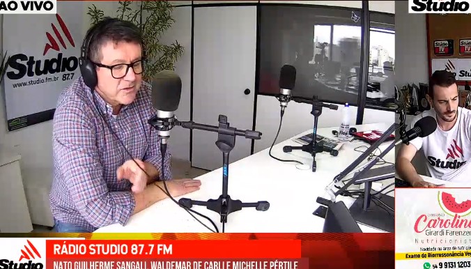 Studio Notícias | Studio TV Ao Vivo | Prefeito de Veranópolis Waldemar De Carli fala sobre decreto Covid-19