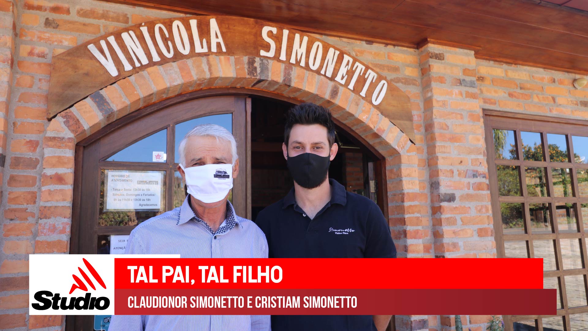 Studio Notícias | Studio TV Studio TV | Tal Pai, Tal Filho | Claudionor Simonetto e Cristiam Simonetto