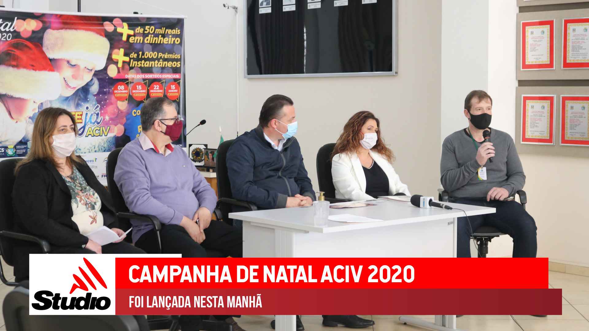 Studio Notícias | Studio TV Studio TV | Lançamento da Campanha de Natal Aciv 2020