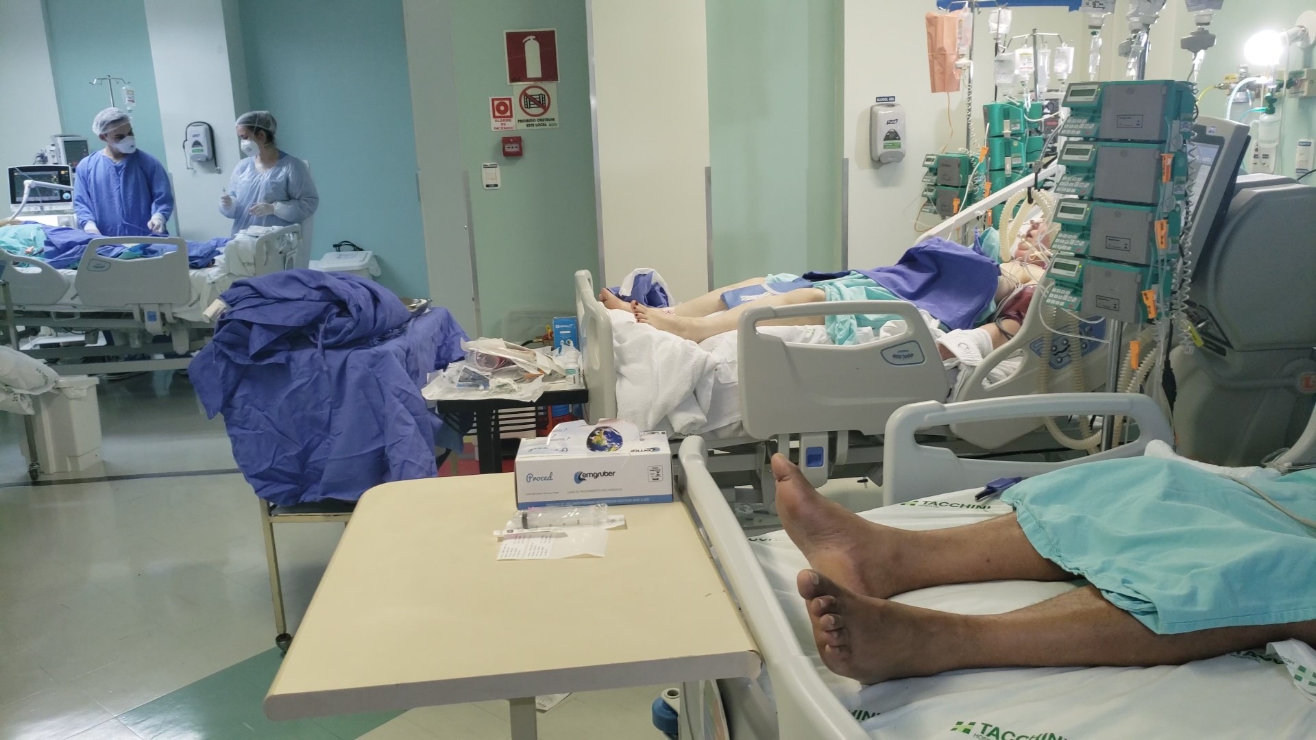 Em um mês, ocupação de leitos de UTI no Hospital Tacchini aumentou 68% 1 Studio Notícias | Studio TV Em um mês, ocupação de leitos de UTI no Hospital Tacchini aumentou 68%