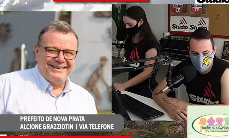 Studio Notícias | Studio TV Ao Vivo | Prefeito de Nova Prata Alcione Grazziotin