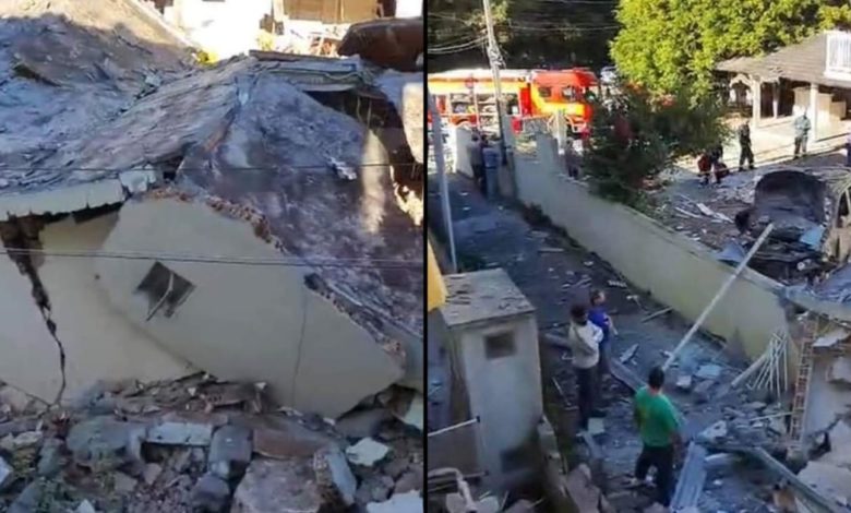 Studio Notícias | Studio TV Casa explode, desaba e atinge edificações vizinhas em Florianópolis