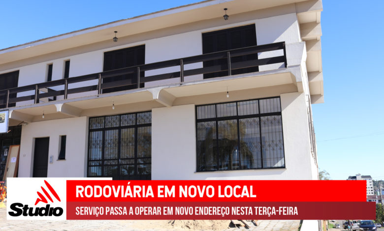 Studio Notícias | Studio TV Studio TV | Rodoviária de Veranópolis passa a operar em novo endereço a partir do dia 15 de junho