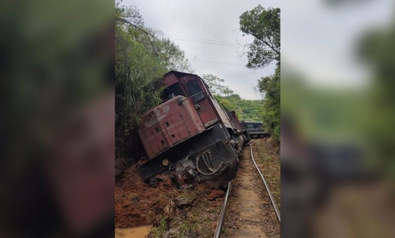 Studio Notícias | Studio TV Trem descarrilha na Ferrovia do Trigo entre Guaporé e Dois Lajeados
