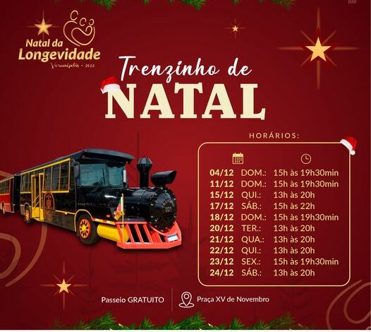 Studio Notícias | Studio TV Trenzinho de natal estará na Praça XV de Novembro neste domingo