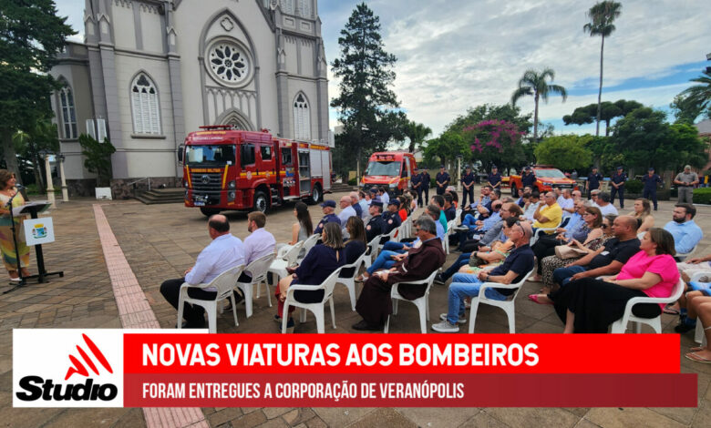 Studio Notícias | Studio TV Studio TV | Entrega das novas viaturas ao Corpo de Bombeiros de Veranópolis
