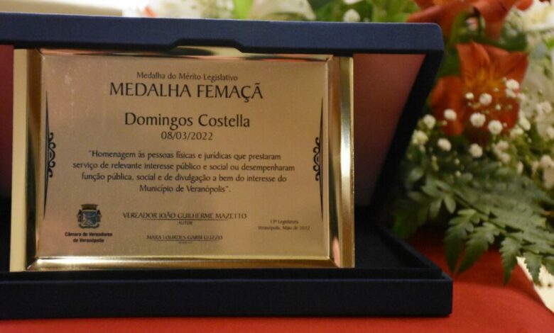Studio Notícias | Studio TV Medalha Femaçã será entregue durante festa municipal em abril; confira os novos homenageados