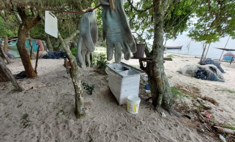 Studio Notícias | Studio TV MPT participa de força-tarefa na cadeia produtiva da pesca do camarão no RS e encontra quase uma dezena de acampamentos com graves violações de direitos humanos