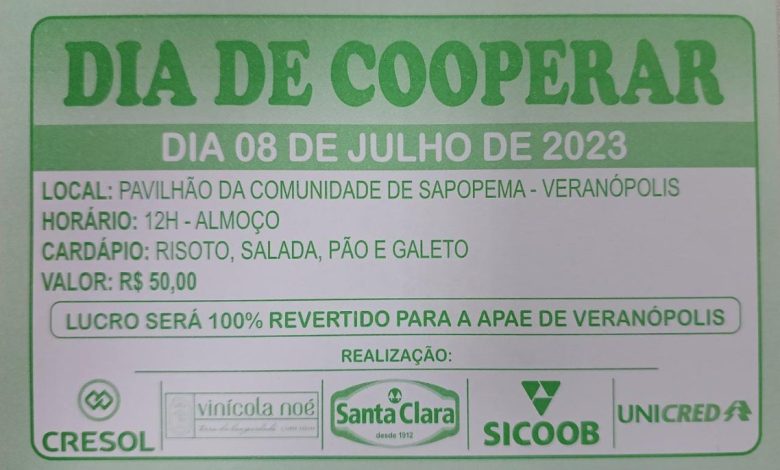 Studio Notícias | Studio TV Dia de Cooperar mobiliza cooperativas em prol da APAE de Veranópolis
