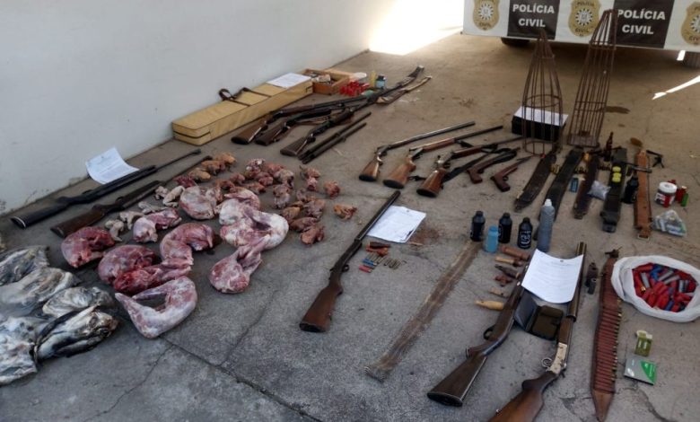 Studio Notícias | Studio TV Polícia Civil e ARPA realizam apreensões de armas, munições e animais abatidos em Coronel Pilar