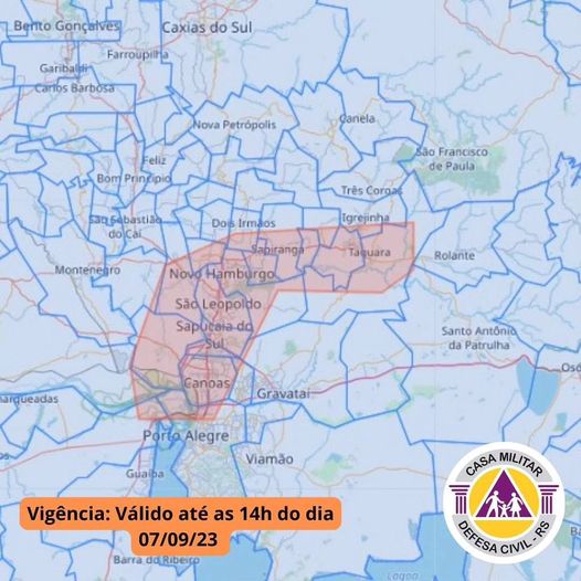 Defesa Civil alerta para elevação do Rio dos Sinos 1 Studio Notícias | Studio TV Defesa Civil alerta para elevação do Rio dos Sinos