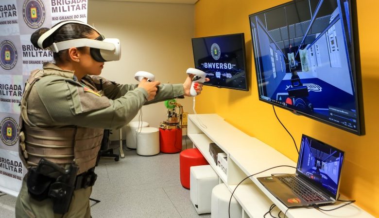 Studio Notícias | Studio TV Realidade virtual auxilia no treinamento de policiais militares no Rio Grande do Sul