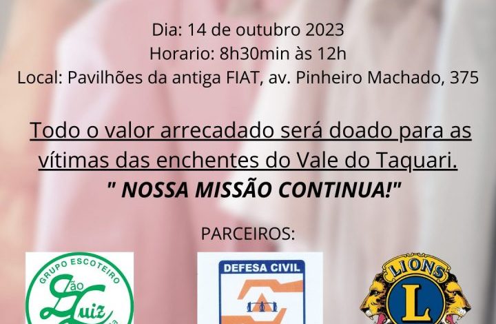 Studio Notícias | Studio TV Feira da Pechincha: uma parceria entre os Escoteiros, Defesa Civil e Lions Clube de Veranópolis