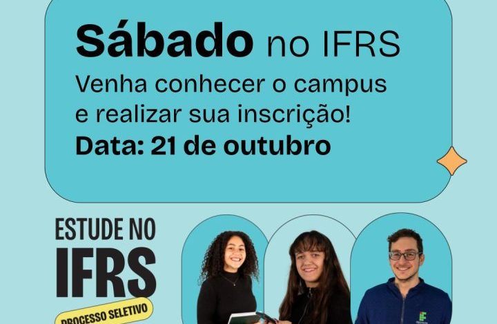 Studio Notícias | Studio TV Período de inscrição para ingressar em 2024 no IFRS está chegando ao fim