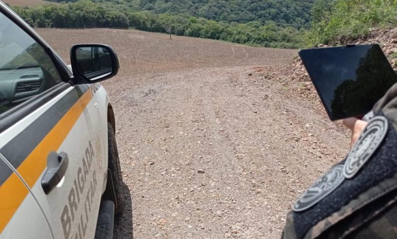 Studio Notícias | Studio TV Após alerta do MapBiomas, 3º Batalhão Ambiental da Brigada Militar flagra 112.800 m² de desmatamento em Campestre da Serra