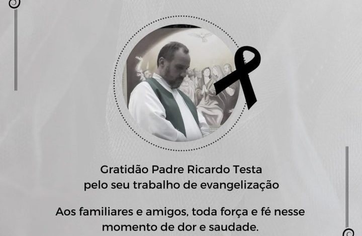 Studio Notícias | Studio TV Falece Padre Ricardo Testa, natural de Fagundes Varela