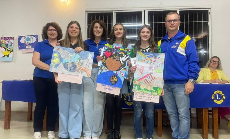 Studio Notícias | Studio TV Conheça os trabalhos premiados no concurso Cartaz da Paz 2023 do Lions Clube Veranópolis