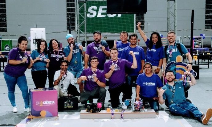Polo EJA SESI de Nova Prata conquista bicampeonato Estadual em Torneio de Robótica do SESI/FIERGS 1 Studio Notícias | Studio TV Polo EJA SESI de Nova Prata conquista bicampeonato Estadual em Torneio de Robótica do SESI/FIERGS