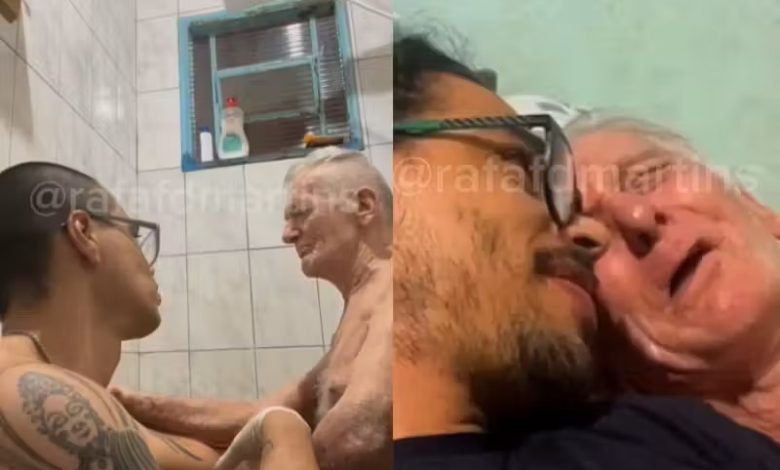 Studio Notícias | Studio TV Filho pede ao pai para não sentir vergonha por limpar as fraldas dele