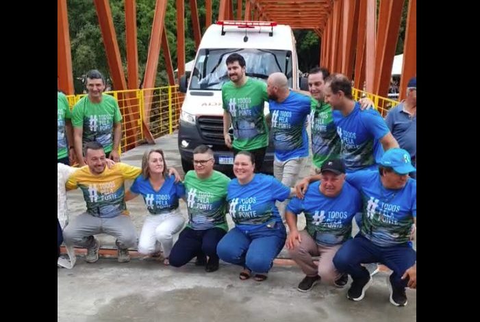 Studio Notícias | Studio TV Inaugurada a nova ponte sobre o Rio das Antas, entre Nova Roma do Sul e Farroupilha