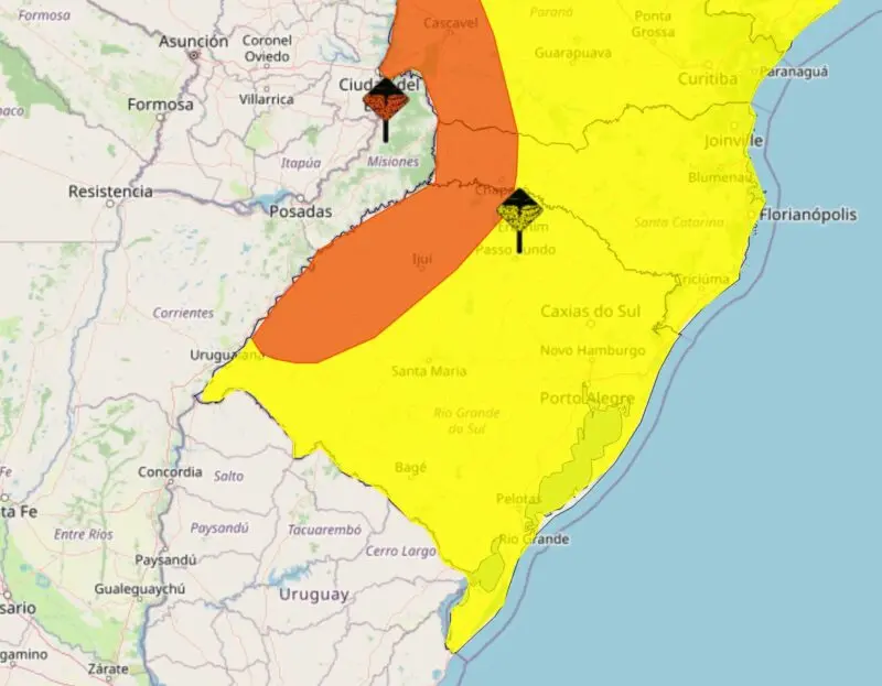 Alerta de tempestade para o Sul e Sudeste do Brasil 1 Studio Notícias | Studio TV Alerta de tempestade para o Sul e Sudeste do Brasil