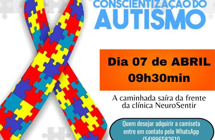 Studio Notícias | Studio TV Centro de Atendimento Multidisciplinar NeuroSentir irá promover caminhada sobre o autismo na próxima semana em Veranópolis
