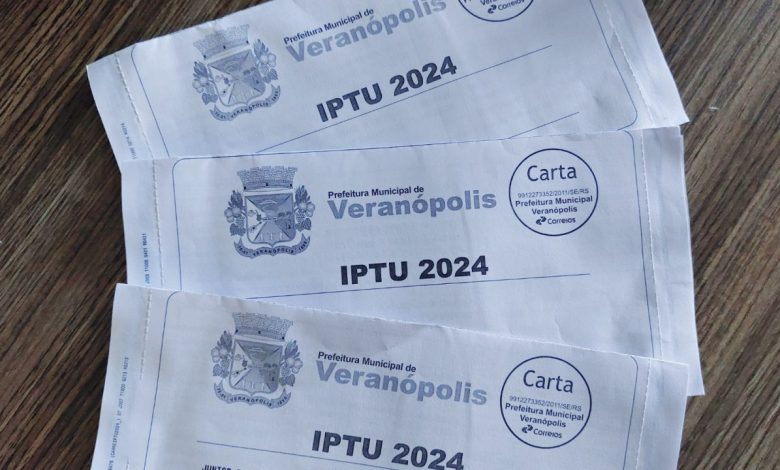 Studio Notícias | Studio TV Boletos do IPTU 2024 de Veranópolis estão sendo distribuídos pelos Correios