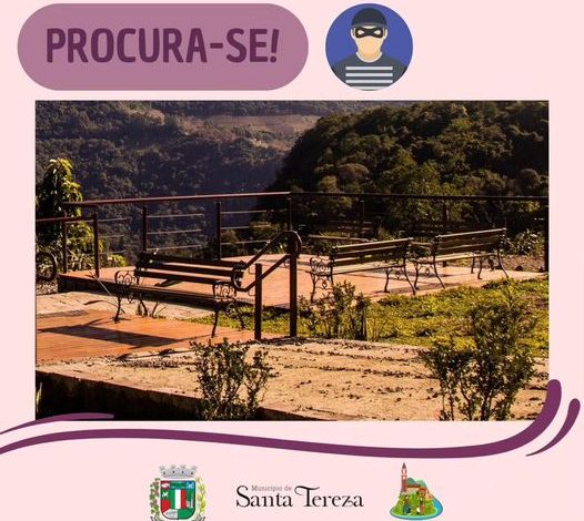 Studio Notícias | Studio TV Prefeitura de Santa Tereza repudia furto de bancos na Gruta de Nossa Senhora de Lourdes