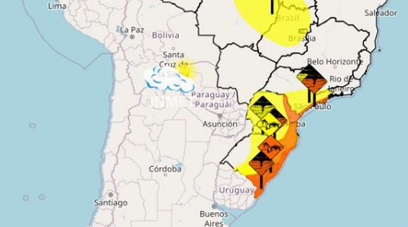 Inmet emite cinco novos alertas para o Rio Grande do Sul 1 Studio Notícias | Studio TV Inmet emite cinco novos alertas para o Rio Grande do Sul