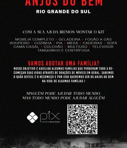 Studio Notícias | Studio TV Campanha 'Anjos do Bem: Vamos adotar uma família?' arrecada móveis para os atingidos pelas chuvas
