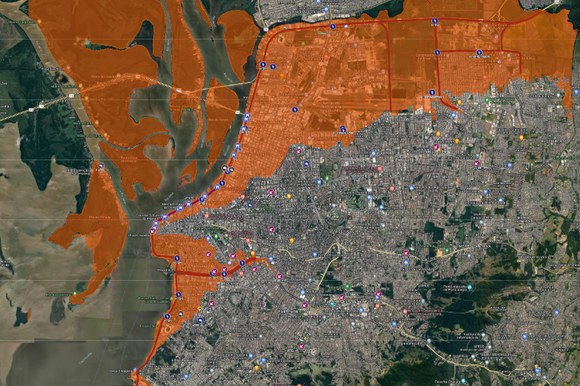 IPH amplia informações em mapa de inundação de Porto Alegre após desligamento de bombas 1 Studio Notícias | Studio TV IPH amplia informações em mapa de inundação de Porto Alegre após desligamento de bombas