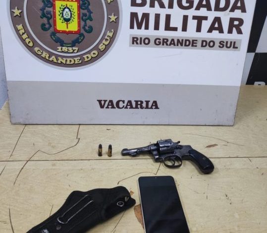Studio Notícias | Studio TV Brigada Militar prende homem por porte ilegal de arma de fogo em Campestre da Serra