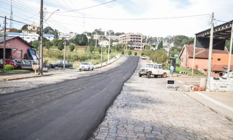 Studio Notícias | Studio TV Iniciam obras de asfaltamento da Rua Luiz Roncatto em Vila Flores
