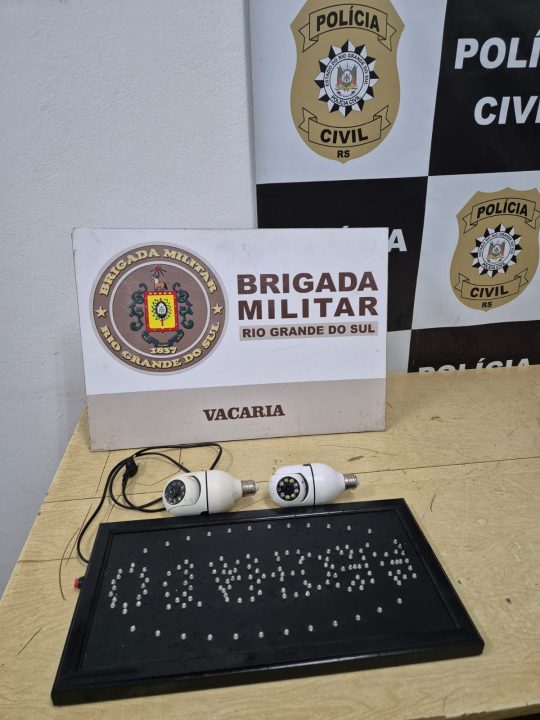 Brigada Militar prende homem por furto de câmeras de vigilância em Monte Alegre dos Campos 1 Studio Notícias | Studio TV Brigada Militar prende homem por furto de câmeras de vigilância em Monte Alegre dos Campos
