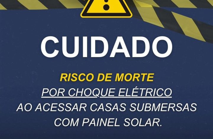 Studio Notícias | Studio TV IGP alerta para cuidados em locais alagados com painéis fotovoltaicos