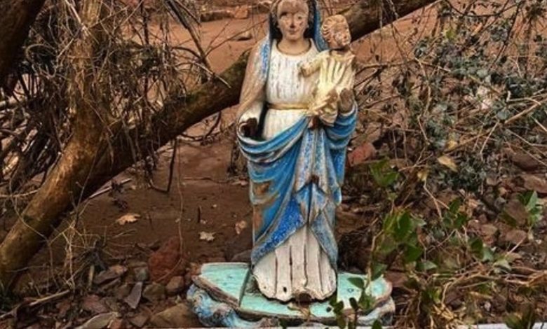 Studio Notícias | Studio TV Capela de União da Serra sucumbe à fúria do rio, mas imagem de Nossa Senhora dos Navegantes é encontrada intacta em Guaporé