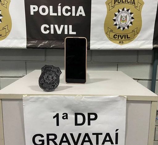 Studio Notícias | Studio TV Polícia Civil recupera em Gravataí, celular furtado em Nova Bassano
