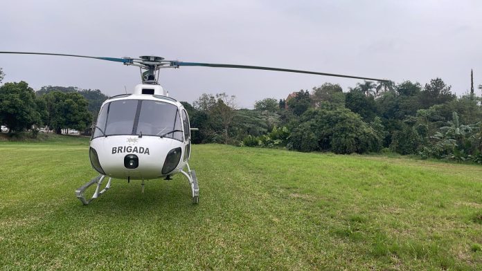 Studio Notícias | Studio TV Helicóptero da Brigada Militar pousa em Lajeado como medida preventiva contra chuvas