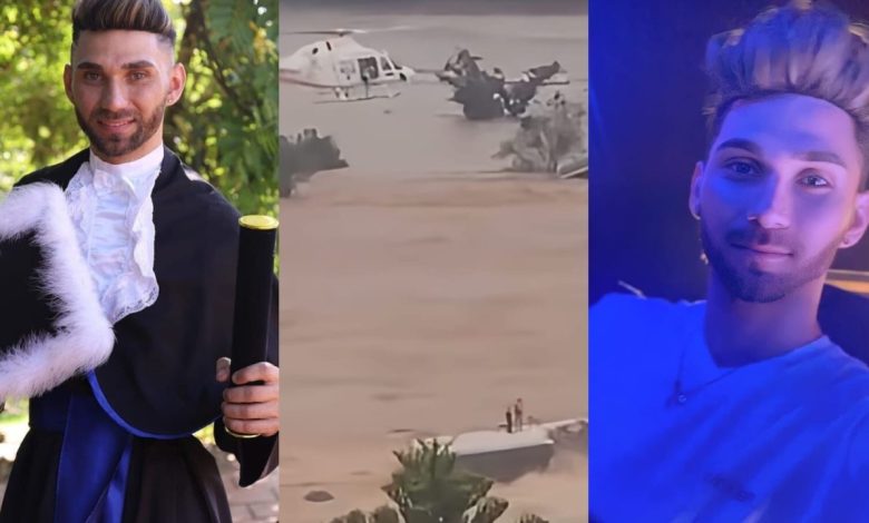 Studio Notícias | Studio TV Corpo de jovem arrastado enquanto era socorrido por helicóptero durante enchente é encontrado em Estrela