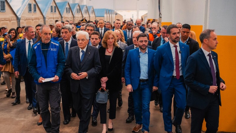 Governador e presidente da Itália visitam Centro Humanitário de Acolhimento Recomeço, em Canoas 1 Studio Notícias | Studio TV Governador e presidente da Itália visitam Centro Humanitário de Acolhimento Recomeço, em Canoas