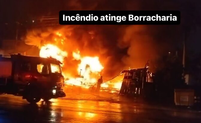 Incêndio em borracharia no bairro N.Sra de Lourdes em Caxias do Sul 1 Studio Notícias | Studio TV Incêndio em borracharia no bairro N.Sra de Lourdes em Caxias do Sul