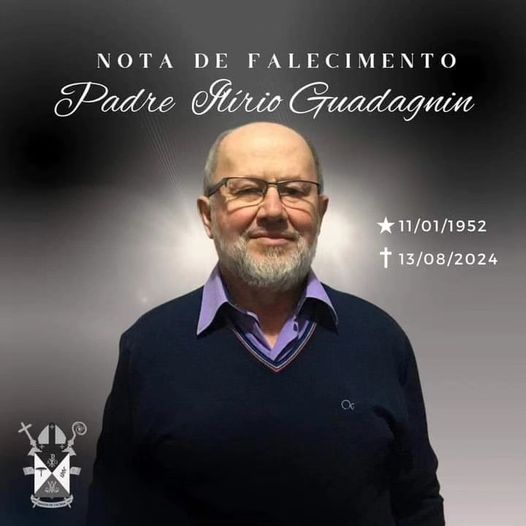 Padre Ilírio Guadagnin, natural de Nova Prata, falece em acidente na ERS-126 1 Studio Notícias | Studio TV Padre Ilírio Guadagnin, natural de Nova Prata, falece em acidente na ERS-126