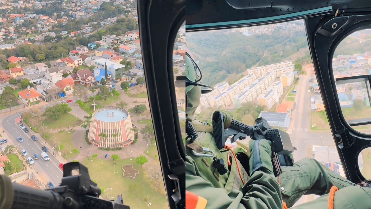 3º BPAT recebe apoio aéreo do Batalhão de Aviação de Caxias do Sul 1 Studio Notícias | Studio TV 3º BPAT recebe apoio aéreo do Batalhão de Aviação de Caxias do Sul