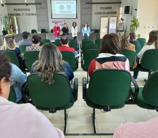 Studio Notícias | Studio TV Brigada Militar realiza palestra contra a violência doméstica e feminicídio em André da Rocha