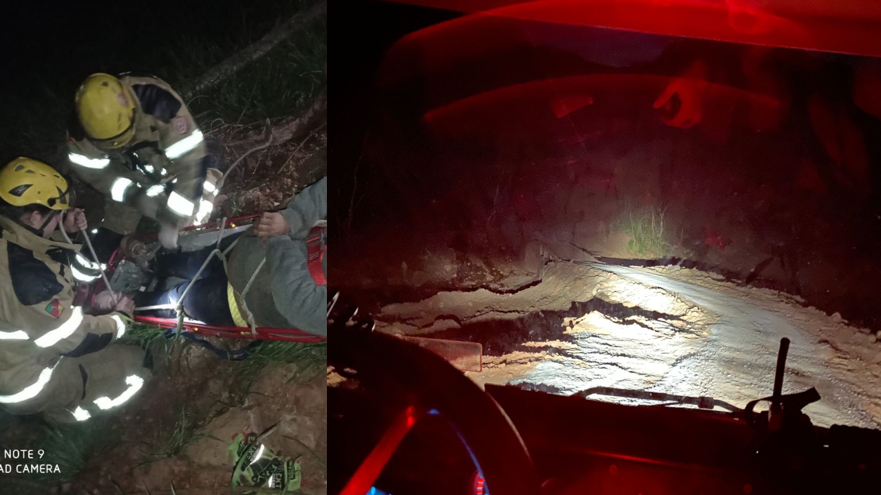 Studio Notícias | Studio TV Corpo de Bombeiros resgata vítima em ribanceira de difícil acesso em Bento Gonçalves