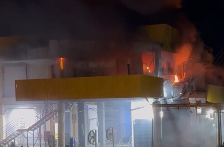 Studio Notícias | Studio TV Incêndio de grandes proporções atinge fábrica da Frangos Piovesan em Frederico Westphalen