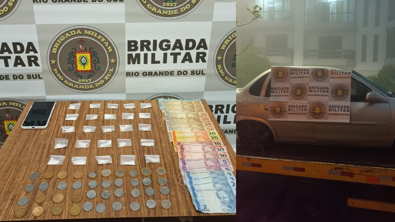 Brigada Militar de Farroupilha prende homem por tráfico de entorpecentes 1 Studio Notícias | Studio TV Brigada Militar de Farroupilha prende homem por tráfico de entorpecentes